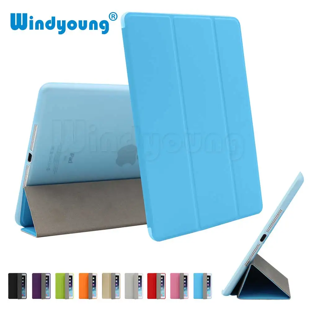 

For iPad Air 2 Air 1 Case Funda with Stand Ultra Thin PU Leather+Silicone Soft Back Smart Case for iPad 2018 9.7 2017 / iPad 5 6