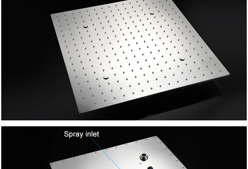 Luxury 20 Inches High Flow Stainless Steel Ceiling Shower Heads Thermostatic Mixer LED Shower Faucet (25)