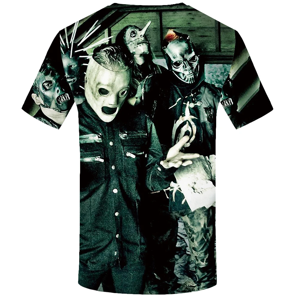 KYKU Slipknot T Shirt Men Character Tshirt Black 3d Printed T-shirt Anime Clothes Punk Rock Tee Band Mens Clothing Summer 2018 KYKU Slipknot T Shirt Men Character Tshirt Black 3d Printed T-shirt Anime Clothes Punk Rock Tee Band Mens Clothing Summer 2018