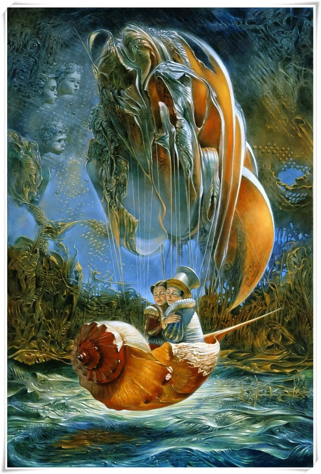 Michael Cheval Surreal Absurdist HD Print Modern Oil Painting on Canvas Poster Wall Art Picture for Living Room Home Decor #194 | Дом и сад