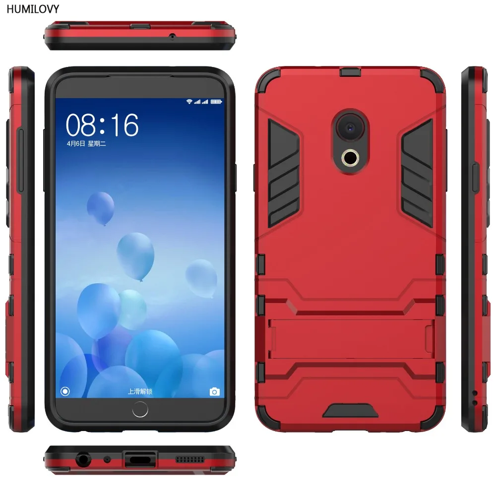 

For Meizu M15 Case Meizu 15 Lite Armor Case Shockproof Robot Silicon Rubber Hard Back Phone Cover For Meizu M15 Fundas 5.46 inch