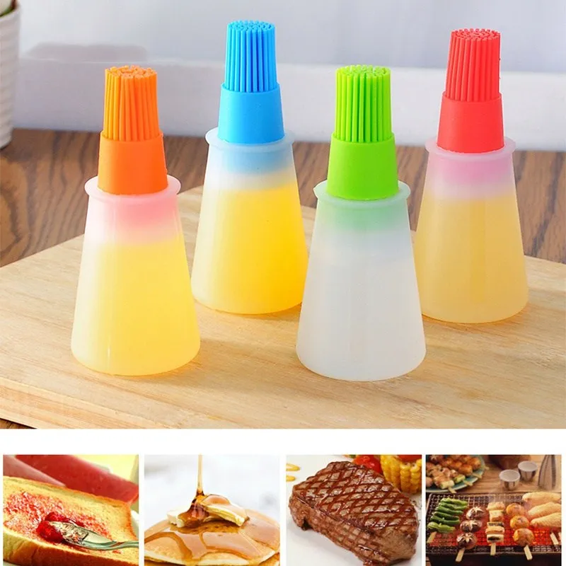 

Urijk 1Pc Baking Liquid Oil Pen Cake Butter Bread Pastry Brush Kitchen Silicone Oil Brush BBQ Utensil Safety Basting Brush