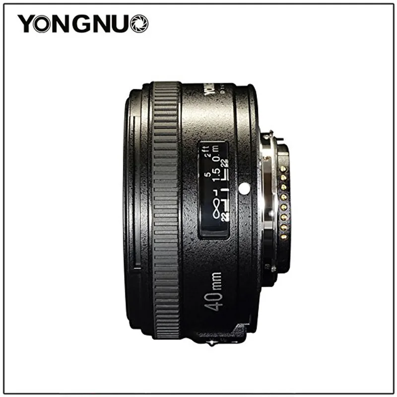 Объектив YONGNUO 40 мм yn40 F2.8N легкий стандартный объектив с постоянным фокусным