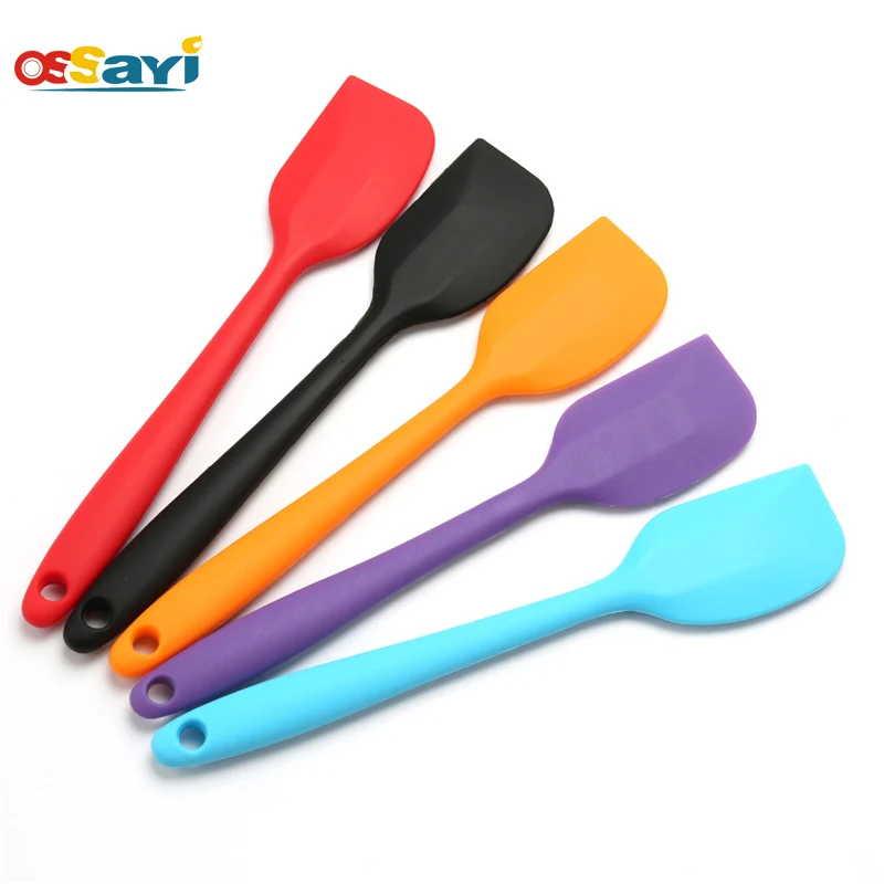  Random Color Mixing Batter Scraper Brush Siliconer Spatula Oil Cream Bread Scraper Brush Kitchen Ba