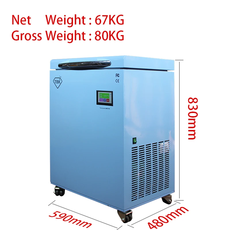  -190C LCD Freezing Machine TBK-588 Frozen Separator Instruments LCD Touch Screen Separating Machine