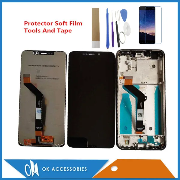 С рамкой 5 9 &quotдля Motorola Moto One XT1941 1 3 P30 Play LCD дисплей с сенсорным экраном дигитайзер