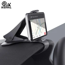 IKSNAIL Автомобильный держатель для телефона с gps HUD универсальная подставка для телефона с крокодиловым креплением на приборную панель кронштейн для безопасного вождения