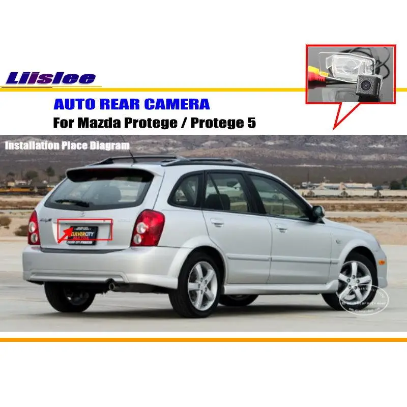 Автомобильная камера для Mazda Protege/Protege 5/камера заднего вида/HD CCD RCA NTST PAL/светильник номерного знака