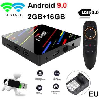 

H96 MAX RK331-28 9.0 Android TV Box 4GB RAM 64GB 32GB H.265 Media player 4K Google Voice Assistant H96MAX 2GB16GB New Hot