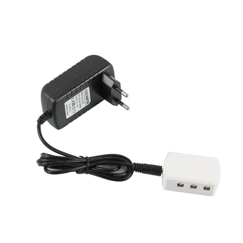 12V LED Power Switch 2A Black 24W+White Connector for LED Cabinet Lamp with 2510 square plug-in power cord