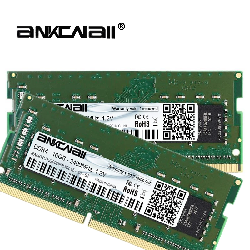 

New ANKONALL ddr4 32GB （2PcsX16GB) 2133MHz 2400 MHz 2666 Mhz Laptop memory, highly compatible with Intel and AMD systems