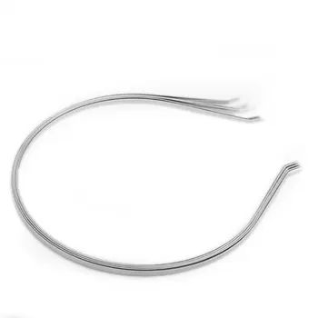 

Fashion 5 Silver Tone Alice Hair Band Headband Tiara Base 0.12" HOT