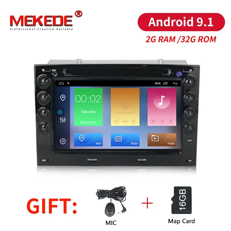 MEKEDE 2 + 32G Android 10 автомобильный DVD мультимедийный плеер для Renault Megane ii 2003 2004 2005 2006 2007