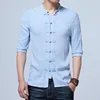Tradictional Chinese Clothing For Men Half Sleeve Cotton Linen Chinese Style Shirts  Kung Fu Tai Chi Tang Suit Style Tops CN-026 ► Photo 2/4