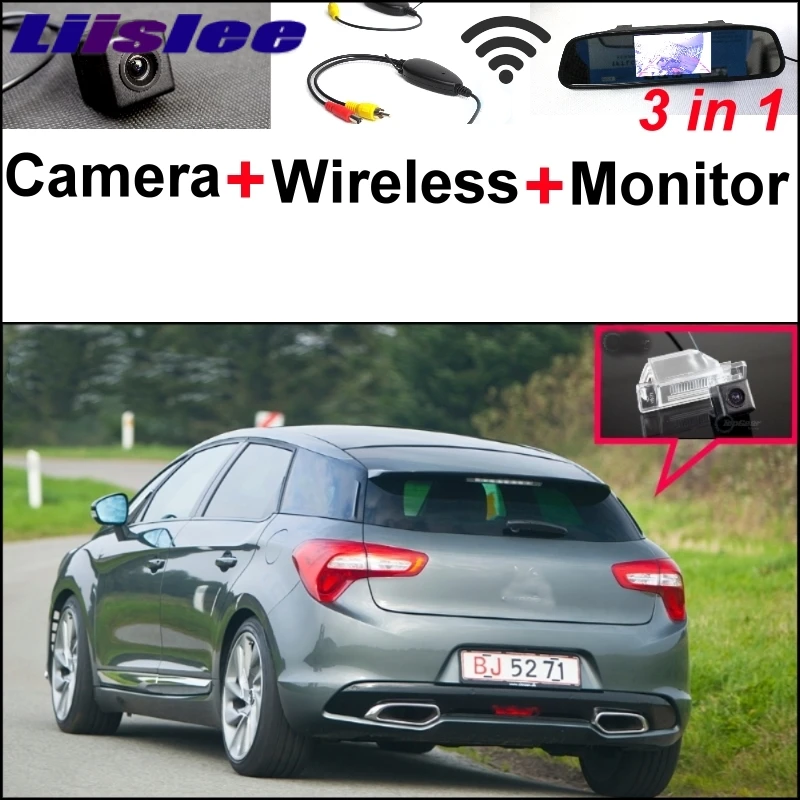 

Liislee 3 in1 Special Rear View Camera + Wireless Receiver + Mirror Monitor Easy Parking System For Citroen DS5 DS 5 2011~2015