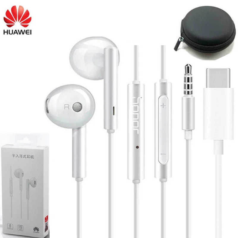 Оригинальные наушники Huawei Mic 3 5 мм/Type C гарнитура для huawei P7 P8 P9 Lite P10 Mate 10 Pro 20 P20 xiaomi 2s