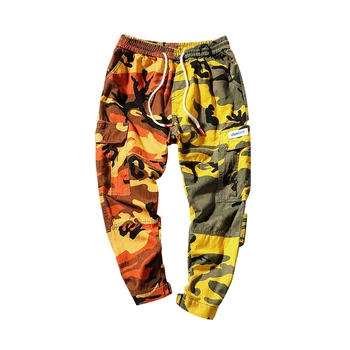 

2018 Summer Large Size Men's Clothing Korean Style Fashion Camouflage Harem Pants Ankle-length Pants Men's, A161, Plus Size