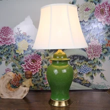 Винтаж Китайский спальня гостиная свадьба настольная лампа Цзиндэчжэнь фарфор Керамическая Настольная лампа искусства светодиодные настольные лампы