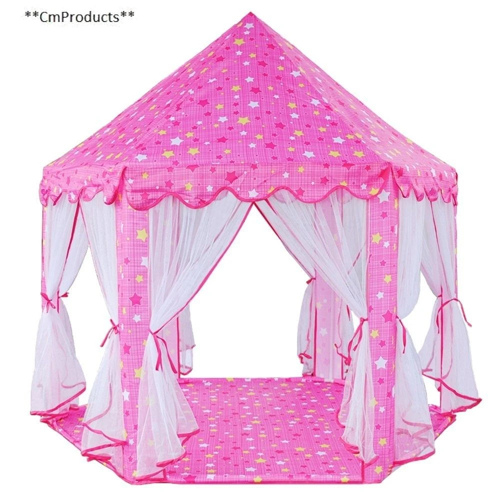 girls pink tent