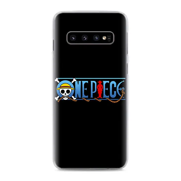 03 Одна деталь Луффи флаг логотип телефон чехлы для samsung Galaxy S10e S10 S8 S9 плюс M10 M20 M30 A50 S6 S7 края Жесткий Чехол - Цвет: 03