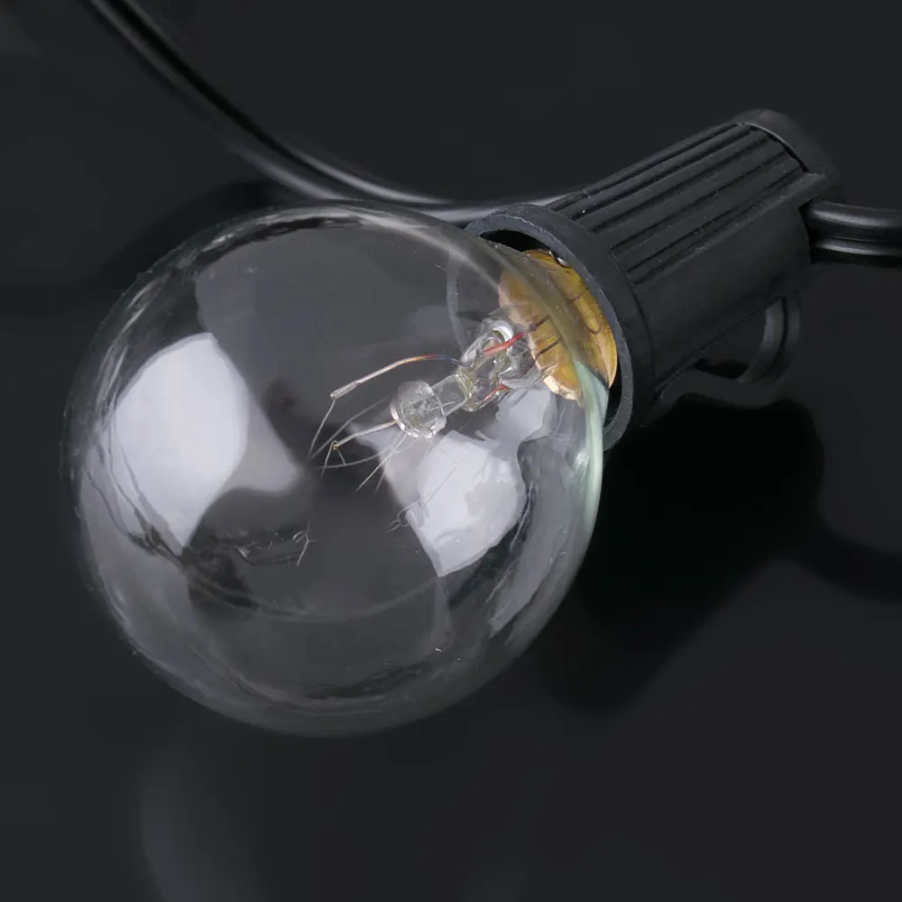 25X Globe G40 Incandescent Bulbs, Warm E12 Base Replacement Clear Glass Bulbs for G40 Wedding Light String 25X Globe G40 Incandescent Bulbs, Warm E12 Base Replacement Clear Glass Bulbs for G40 Wedding Light String