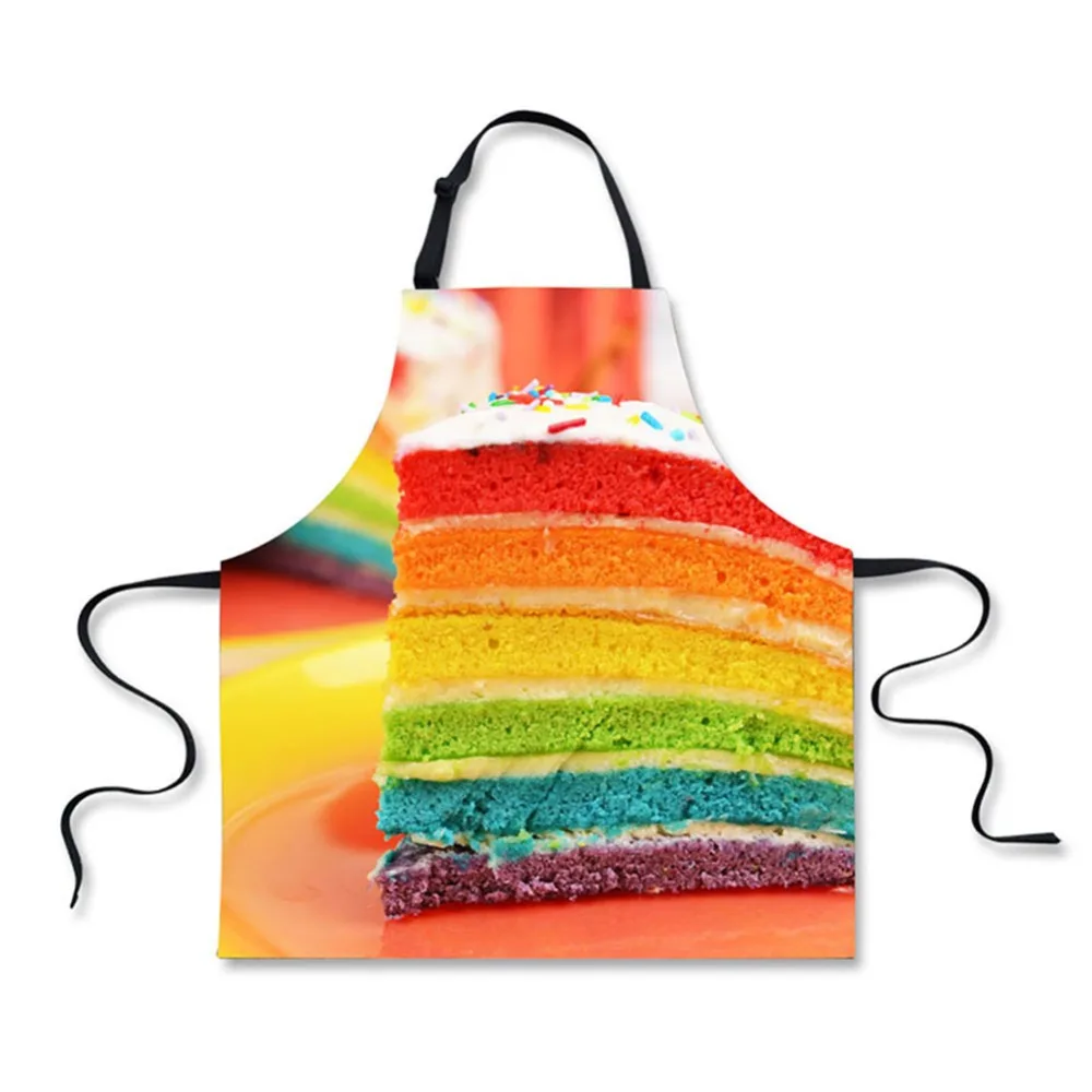

Colorful Rainbow Cake Design Apron for Women Men