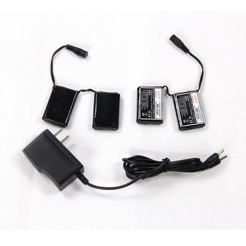 Warmspace Heated Gloves Batteries 4000mah a Set with Charger 7.4V Spare Rechargable Battery