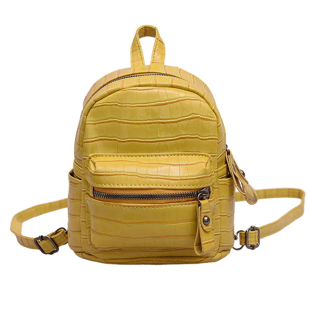 

Fashion Embossed PU Leather Backpack Mini Female Backpacks PU Leather luxury multi-function backpack for school teenagers A1