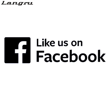 

Langru Sticker Autocollant Like Us On Facebook Logo Social Decal Fashion Personality Creative Vinyl Decor Decals Jdm