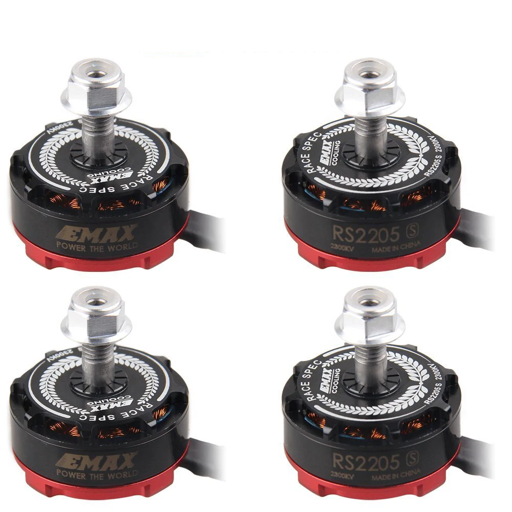 4 шт./пакет EMAX RS2205s 2300KV 2600KV безщеточный для FPV гоночный Квадрокоптер