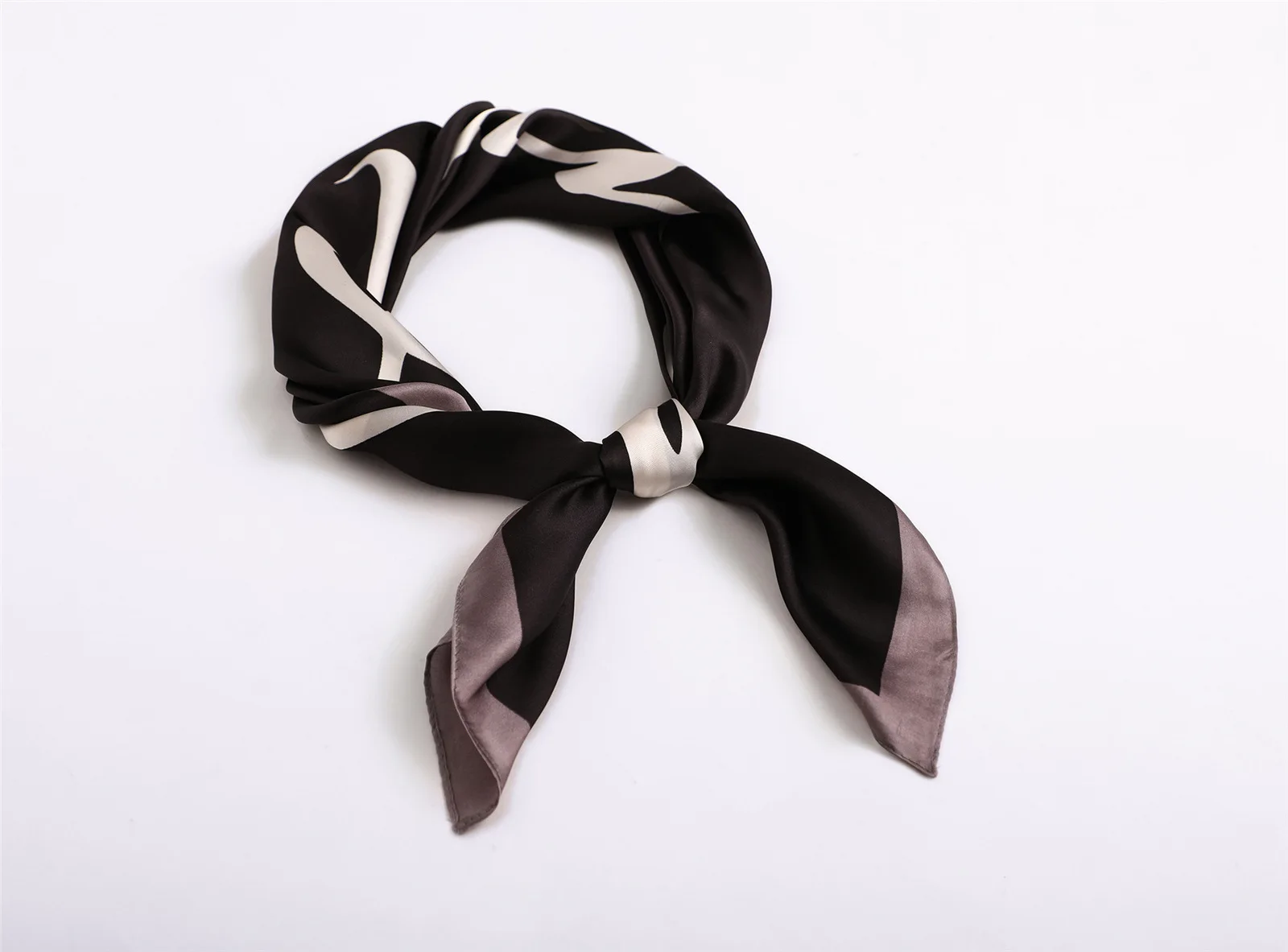 Квадратный шарф повязка для волос для деловых женщин вечерние элегантные маленькие винтажные обтягивающие Ретро голова шеи Шелковый сатиновый шарф