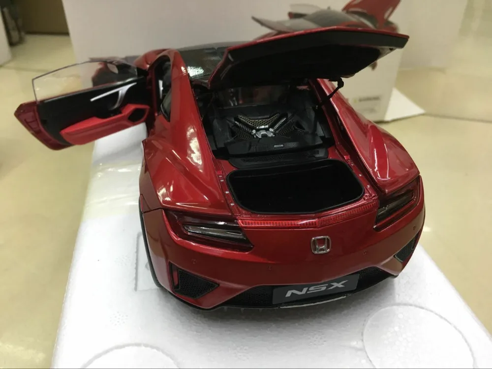 KengFai Honda NSX красная версия масштаба 1:18 литой автомобиль 4 открытые двери|locomotive