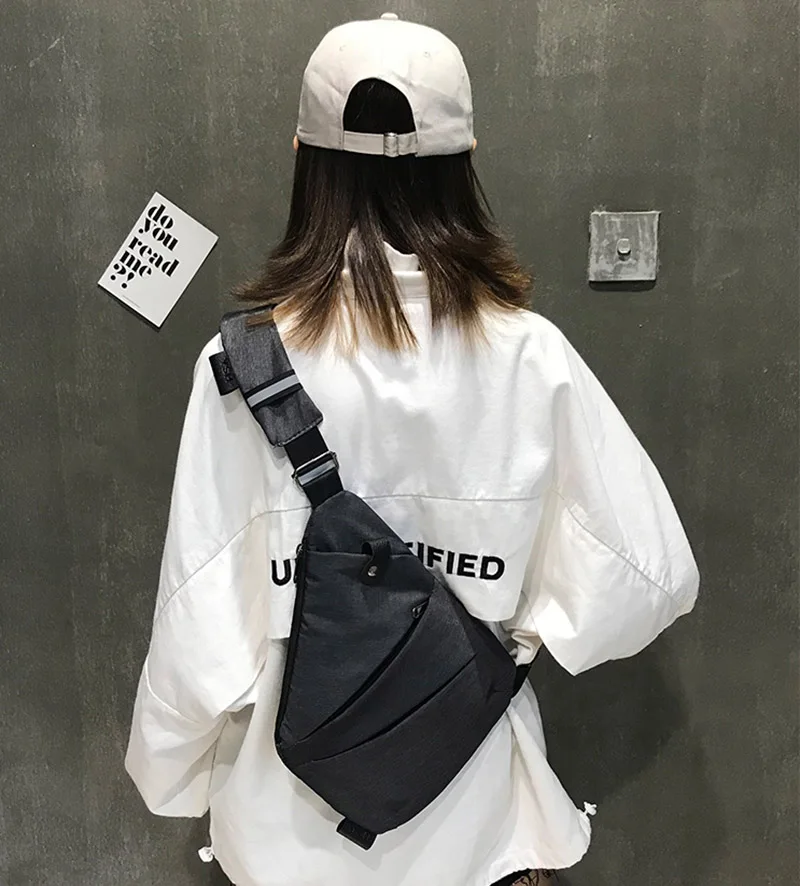 Men Travel Backpack Polyester Anti Theft Teenage Crossbody Women Single Shoulder Bag Storage Chest Bags Sac A Dos Homme BP0264 (3)