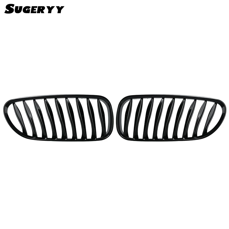 

Hot SUGERYY 1 Pair For BMW E85 E86 Z4 2003-2008 Gloss Black M Color Front Kidney Car Racing Grill Grille Bumper Car-styling