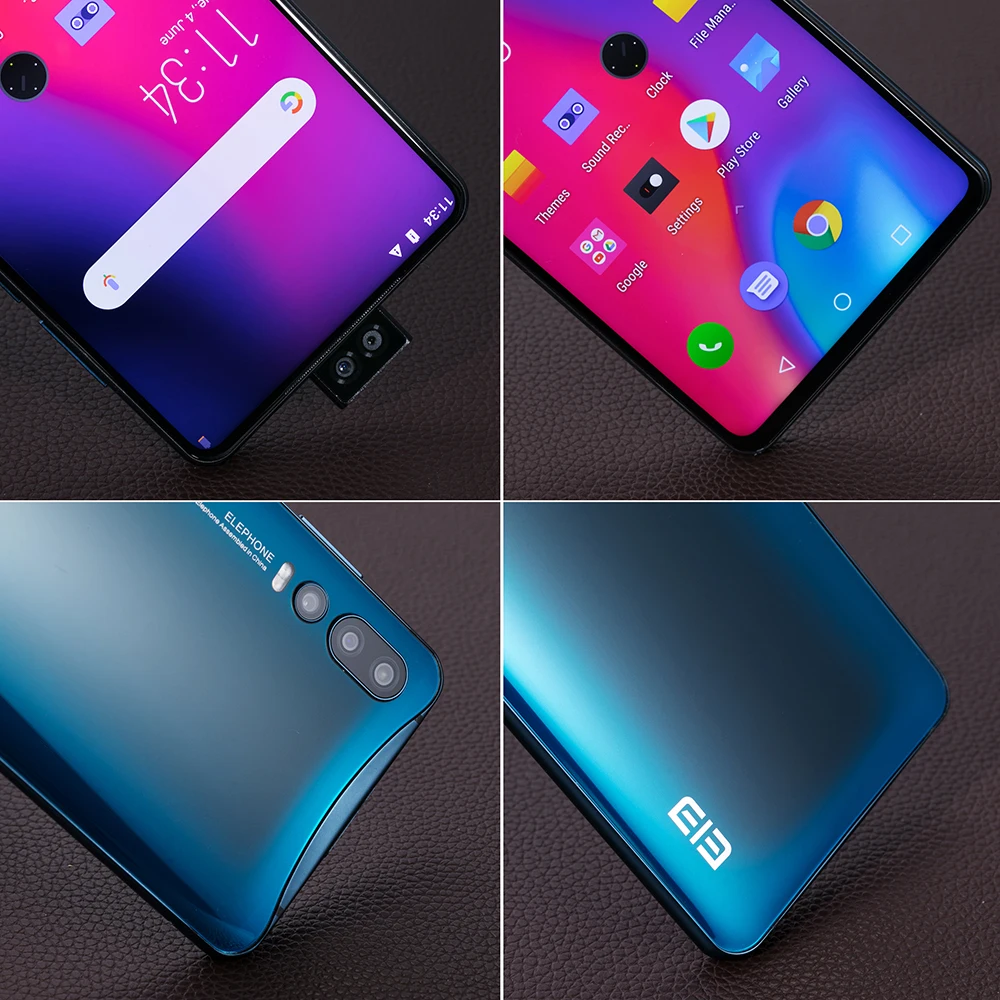 Elephone U2, 16 Мп, всплывающая камера, мобильный телефон, Android 9,0, MT6771T, четыре ядра, 6 ГБ+ 128 Гб, 6,26 дюйма, FHD+ экран, Face ID, 4G, LTE, смартфон