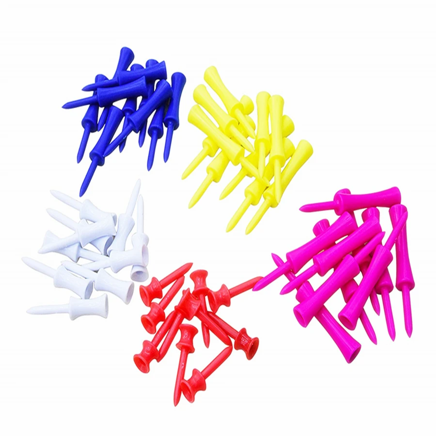 

2 1/4 inch long Plastic Golf Step Down Tees Mixed Color Golf Step Tees
