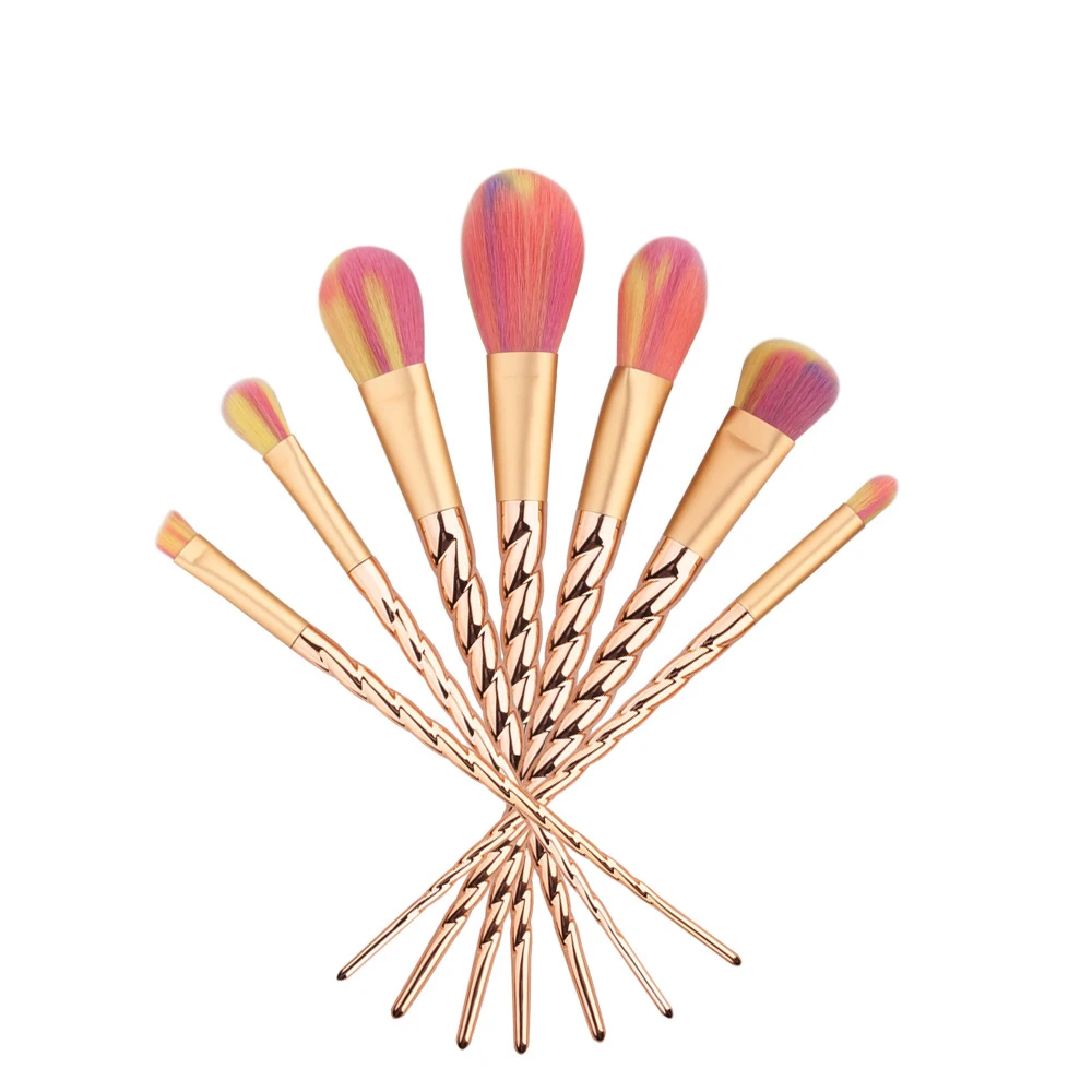 

Unicorn Makeup Brushes 5/7pcs Rose Gold 2017 New Arrival Foundation Blending Blush Eyeshadow Brush Beauty Cosmetic Tool Set