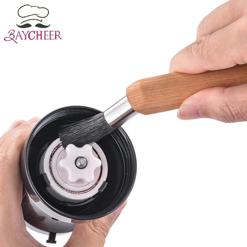

BAYCHEER Crankwood Coffee Grinder Brush Professional Espresso Machine Group Cleaning Brush Household Coffee Tool Kitchen Gadget