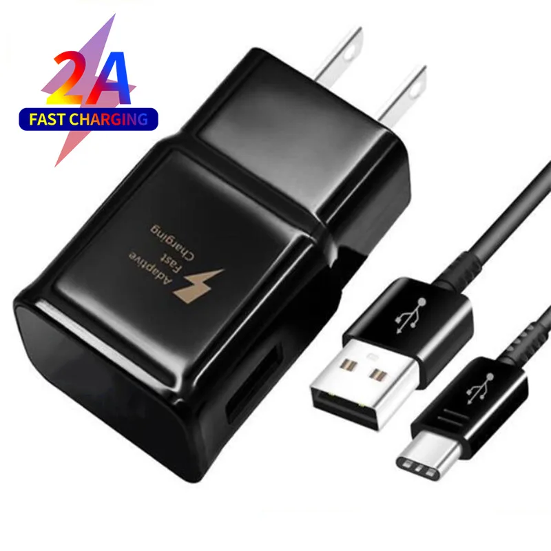 

EU Charger Type C USB-C Cable QC 3.0 Travel Adapter Fast Charging For Samsung Galaxy S9 S8 Plus Note 9 A5 2017 USB Type C Cable