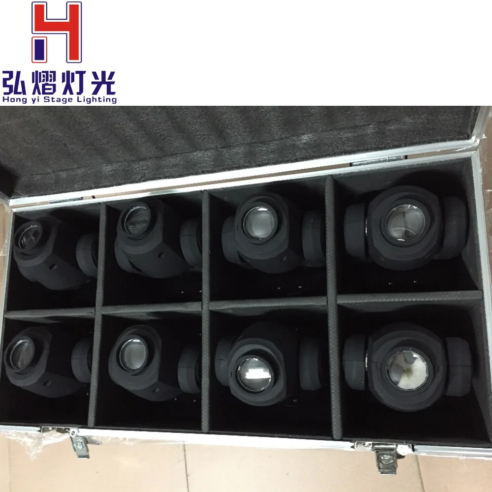 

moving head light mini led 10w beam light full color gobo light can change professional dj light with flight case(6pcs/lot)