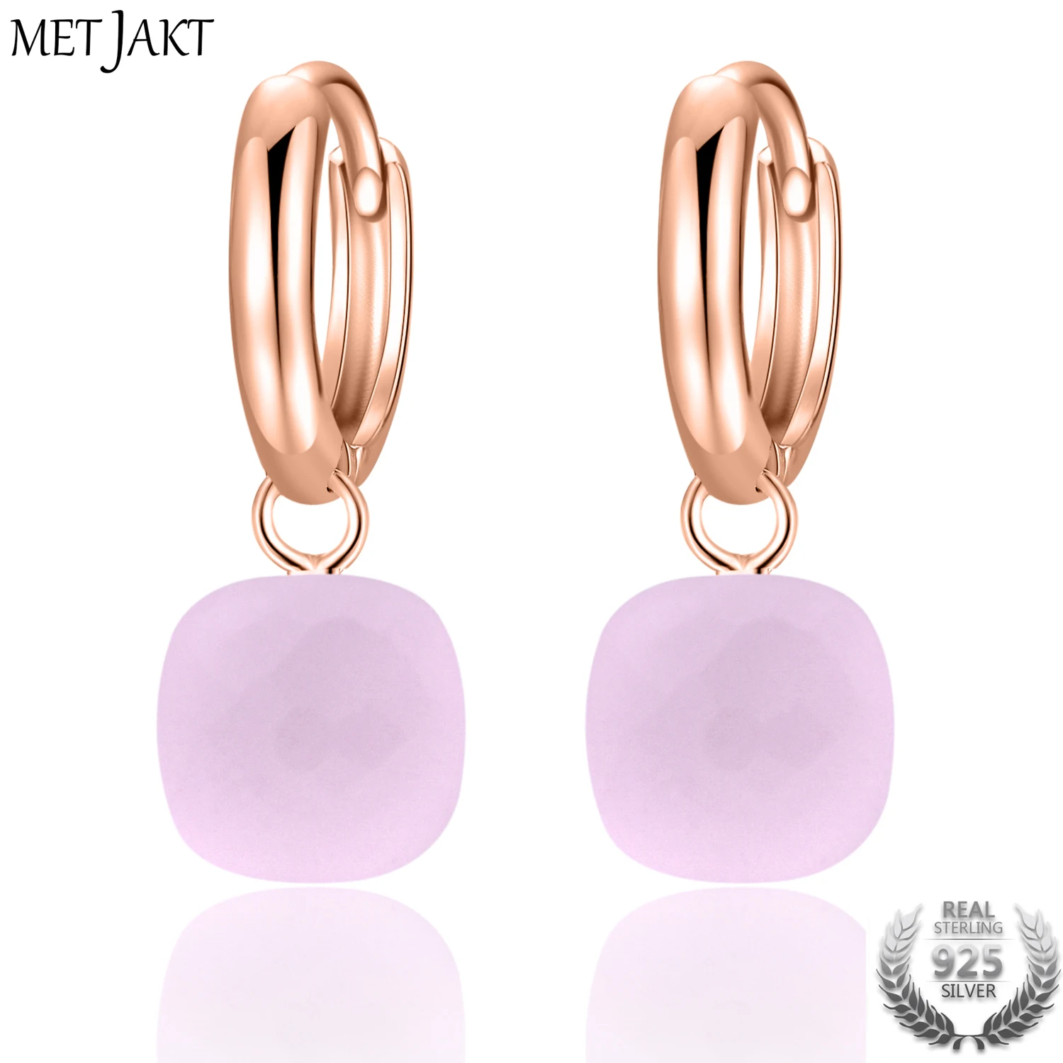 Женские серьги из серебра 925 пробы с натуральным розовым агатом|earrings for|earrings for