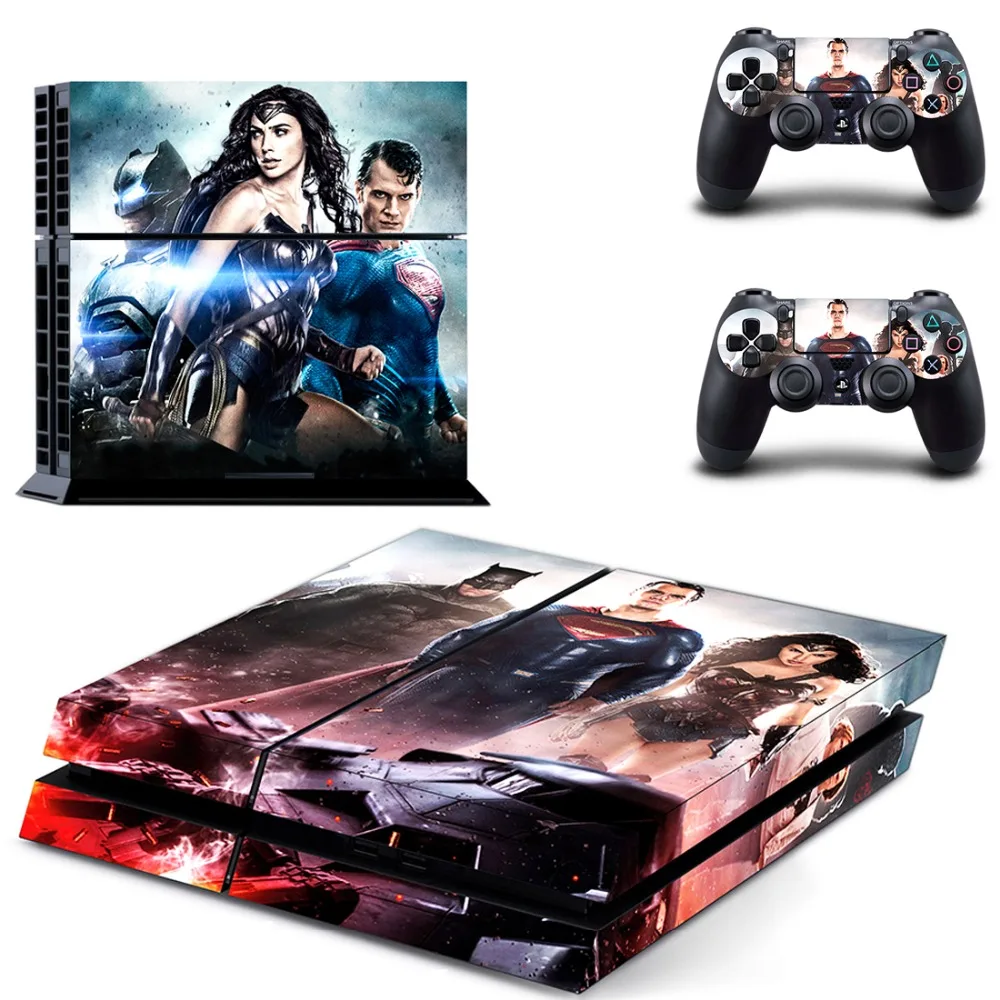 Бэтмен v Супермен Ps4 Консоль защитная виниловая кожа Наклейка Обложка для Playstation 4