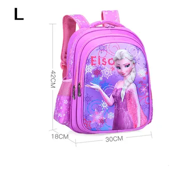 

New kids cartoon Elsa Anna schoolbag girls princess cute school bag children backpacks for grade 1-6 in stock