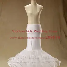 Роза Мода белый Высокое качество пышные 3 слоя Русалка Юбка для невесты Нижняя юбка для свадебного платья