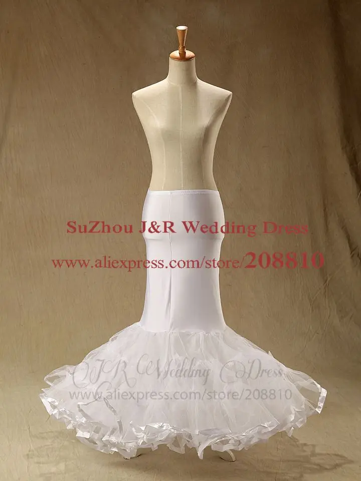 Rose Moda White High Quality Puffy 3 Layers Mermaid Petticoat bridal