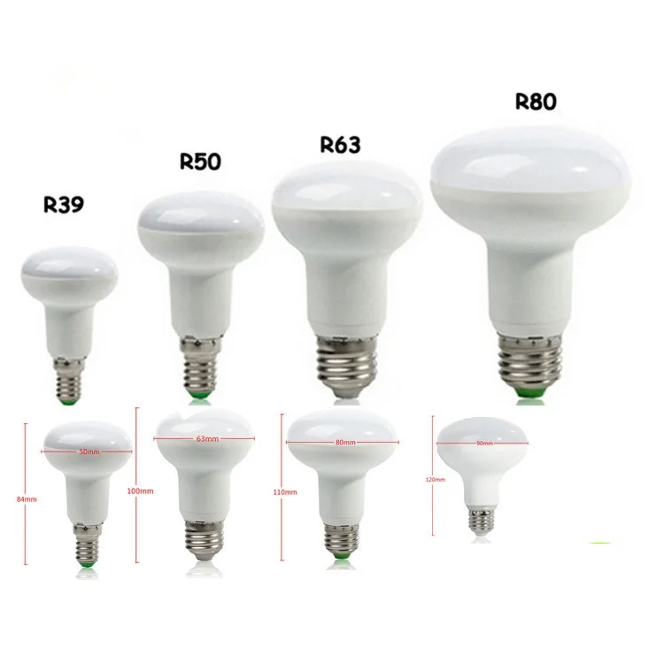 

E27 E14 R39 R50 R63 R80 led bulb light dimmable Umbrella LED globe light AC85-265V warm white cold white led corn light