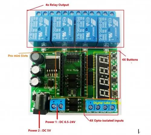 5V 12V 24V Pro mini PLC плата для Arduino светодиодный задержка цикла реле таймера времени diy