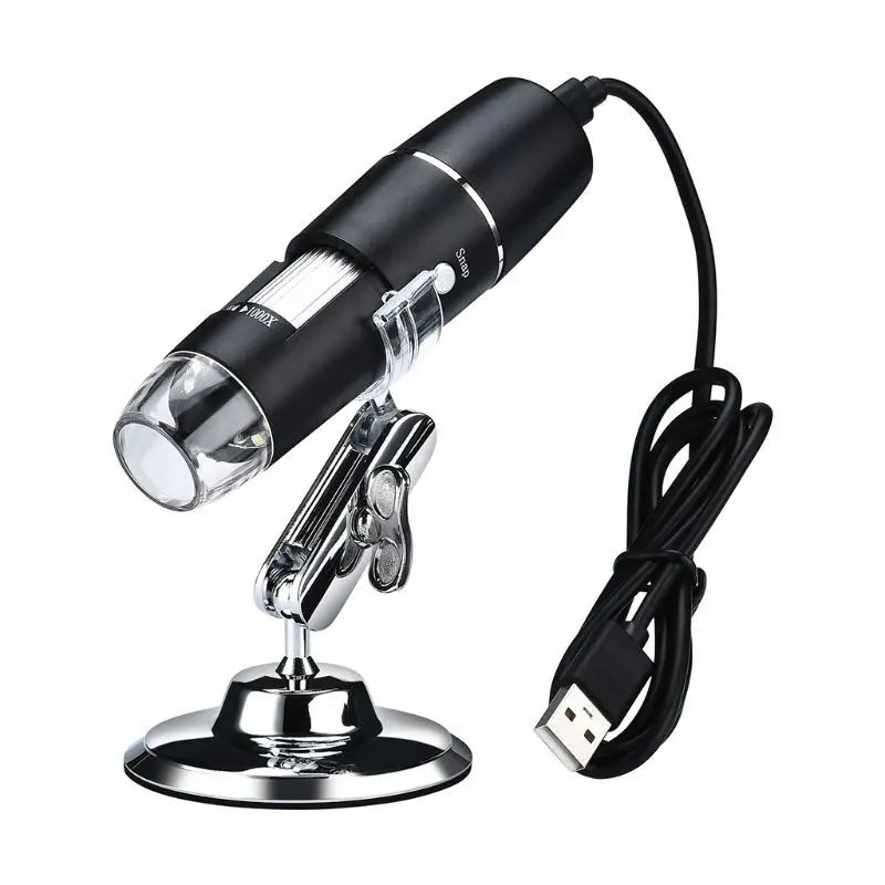 

WiFi 1000X Magnification USB Digital Microscope with Stand Magnifier with 8-LED Light Magnifier for iOS/Android