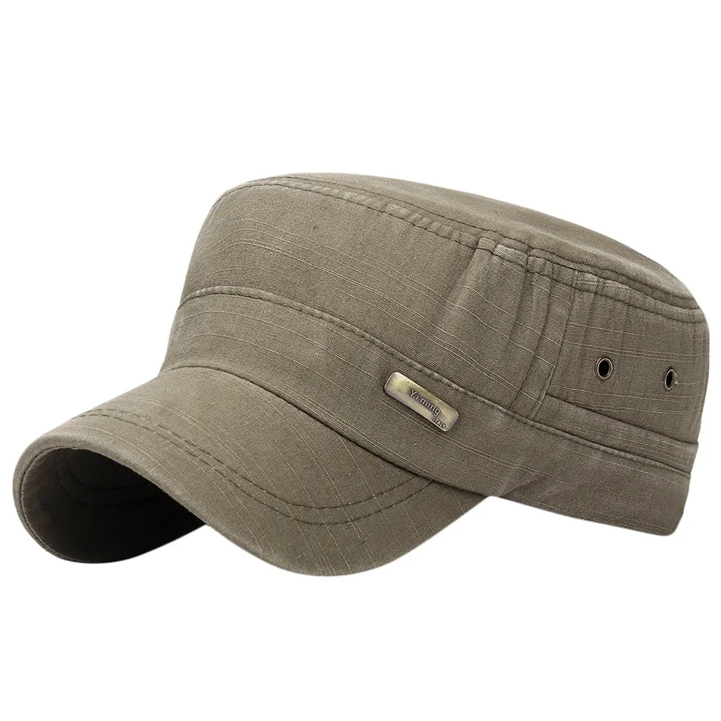 

2019 Army Classic Flat Roof Military Hats Outdoor Sun Shade Bush Hat Baseball Field Men Cap For Women Gorras #L5