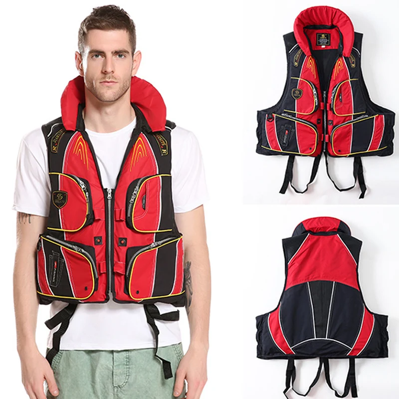 

Life Jacket Fishing Report Fly Fishing Vest Jacket Sea Outdoor Sports Multi-pocket Deaigned for Professional/Amateur fisherman